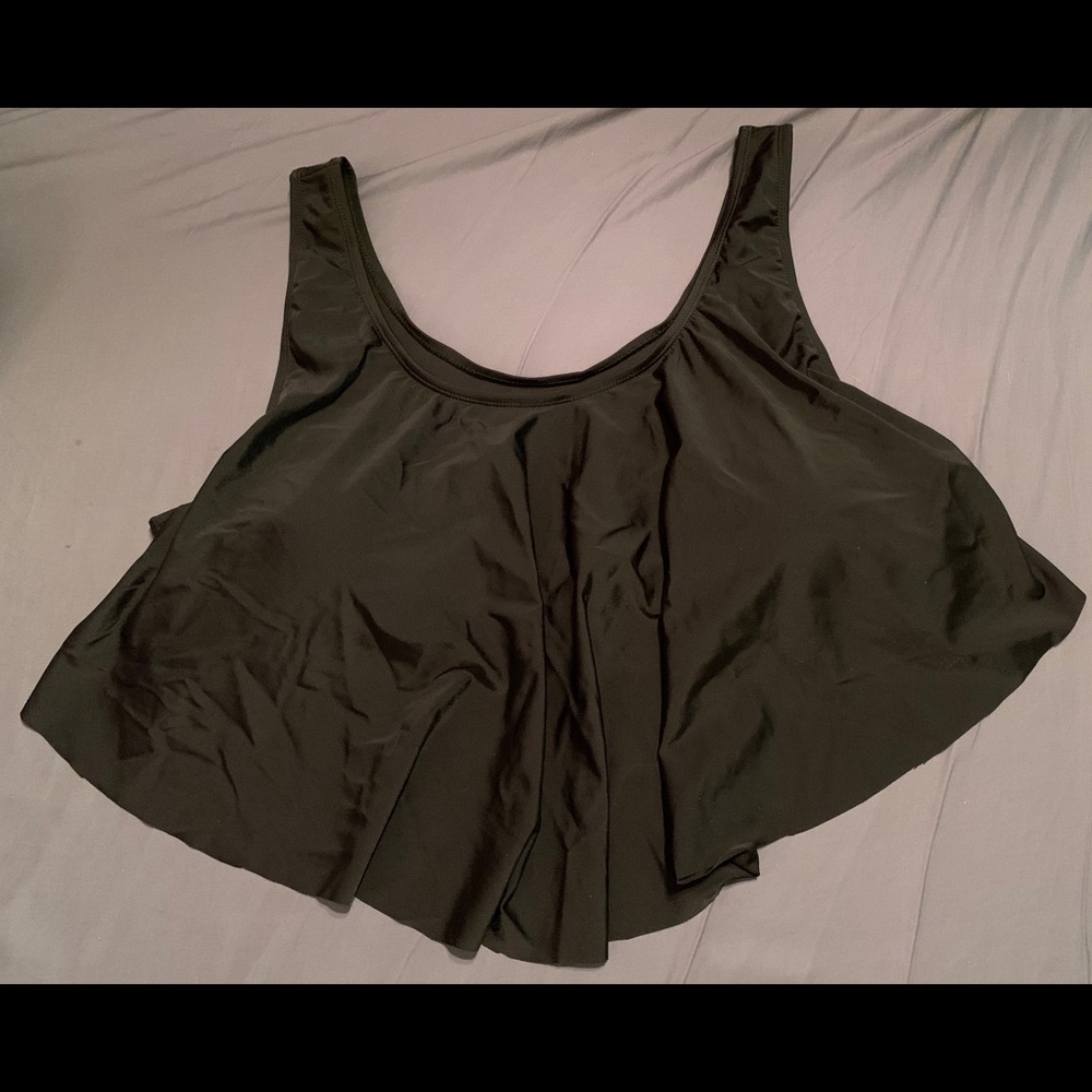 Black bikini bathing suit top